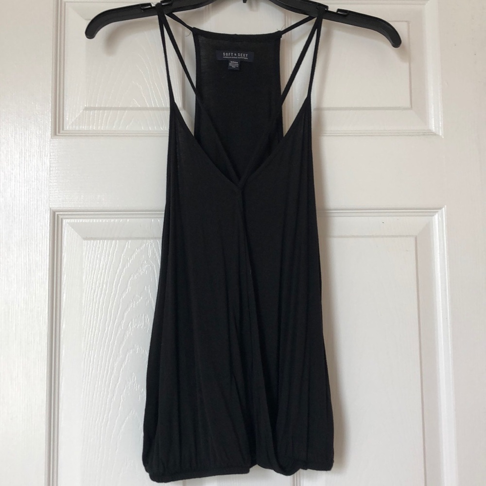 Black tank top